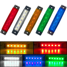 Load image into Gallery viewer, 10Pcs Truck Trailer Side Marker Indicators light Car Signal Brake Rear Warning Tail Light LED 12V 24V Warning Lamp
