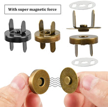 Load image into Gallery viewer, 10Sets 14/18mm Magnetic Button DIY Craft Sewing Snaps Knitting Clasps Sets for Sewing Craft Purses Bags Clothes Leather 4 Colors
