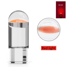 Load image into Gallery viewer, 10X T10 W5W 194 COB Glass Car Interior LED Bulbs For Auto Truck Wedge License Plate Lamp Marker Light 6000K Orange Diode 12V 24V
