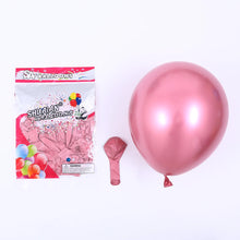 Load image into Gallery viewer, 10pcs 5/10/12inch Glossy Metal Pearl Latex Balloons Thick Chrome Metallic Colors helium Air Balls Globos Birthday Party Decor
