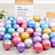 Load image into Gallery viewer, 10pcs 5/10/12inch Glossy Metal Pearl Latex Balloons Thick Chrome Metallic Colors helium Air Balls Globos Birthday Party Decor
