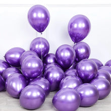 Load image into Gallery viewer, 10pcs 5/10/12inch Glossy Metal Pearl Latex Balloons Thick Chrome Metallic Colors helium Air Balls Globos Birthday Party Decor
