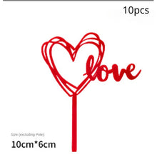 Load image into Gallery viewer, 10pcs Multiple Styles Happy Birthday Cake Topper black Gold Cake Toppers Baby Shower Cake Birthday Party Cake Flag Decorations
