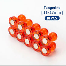Load image into Gallery viewer, 10pcs Push pin Office thumbtack Strong Neodymium Magnets Cones magnets Super Magnet pinboard  Chess Magnetic push pins
