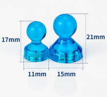 Load image into Gallery viewer, 10pcs Push pin Office thumbtack Strong Neodymium Magnets Cones magnets Super Magnet pinboard  Chess Magnetic push pins
