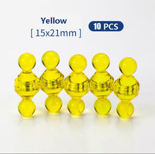 Load image into Gallery viewer, 10pcs Push pin Office thumbtack Strong Neodymium Magnets Cones magnets Super Magnet pinboard  Chess Magnetic push pins

