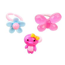 Load image into Gallery viewer, 10pcs/lot Children's Cartoon Rings Candy Flower Animal Bow Shape Ring Set Mix Finger Jewellery Rings Kid Girls Toys
