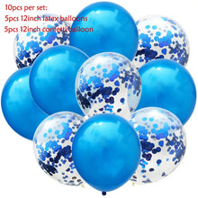 Load image into Gallery viewer, 10pcs/lot Glitter Confetti Latex Balloons Romantic Wedding Decoration Baby Shower Birthday Party Decor Clear Air Balloons
