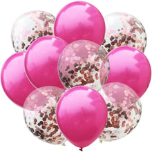 Load image into Gallery viewer, 10pcs/lot Glitter Confetti Latex Balloons Romantic Wedding Decoration Baby Shower Birthday Party Decor Clear Air Balloons
