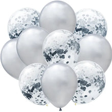 Load image into Gallery viewer, 10pcs/lot Glitter Confetti Latex Balloons Romantic Wedding Decoration Baby Shower Birthday Party Decor Clear Air Balloons
