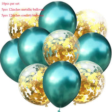 Load image into Gallery viewer, 10pcs/lot Glitter Confetti Latex Balloons Romantic Wedding Decoration Baby Shower Birthday Party Decor Clear Air Balloons

