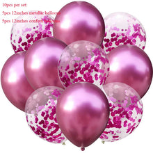 Load image into Gallery viewer, 10pcs/lot Glitter Confetti Latex Balloons Romantic Wedding Decoration Baby Shower Birthday Party Decor Clear Air Balloons
