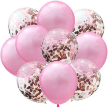 Load image into Gallery viewer, 10pcs/lot Glitter Confetti Latex Balloons Romantic Wedding Decoration Baby Shower Birthday Party Decor Clear Air Balloons
