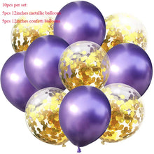 Load image into Gallery viewer, 10pcs/lot Glitter Confetti Latex Balloons Romantic Wedding Decoration Baby Shower Birthday Party Decor Clear Air Balloons
