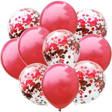 Load image into Gallery viewer, 10pcs/lot Glitter Confetti Latex Balloons Romantic Wedding Decoration Baby Shower Birthday Party Decor Clear Air Balloons
