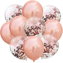 Load image into Gallery viewer, 10pcs/lot Glitter Confetti Latex Balloons Romantic Wedding Decoration Baby Shower Birthday Party Decor Clear Air Balloons
