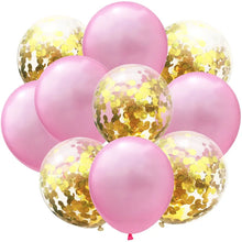 Load image into Gallery viewer, 10pcs/lot Glitter Confetti Latex Balloons Romantic Wedding Decoration Baby Shower Birthday Party Decor Clear Air Balloons
