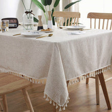 Load image into Gallery viewer, Christmas Holiday Tablecloth Red Plaid Rectangular Tablecloth
