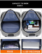 Load image into Gallery viewer, Men's business casual password lock anti-theft backpack
