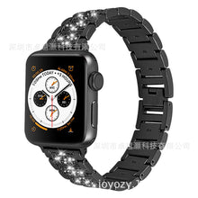 Load image into Gallery viewer, Smart Watch Diamond Watch Band Three Beads Full Diamond Solid Chain Watch Band
