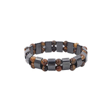 Load image into Gallery viewer, Haematite Tiger-Eye Bracelet Handmade Beaded Adult Men's Trendy Bracelet
