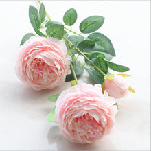 Load image into Gallery viewer, 6pcs Simulation 3 Fork Peony Artificial Flowers Home Decorations Bedroom Fake Flowers
