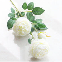 Load image into Gallery viewer, 6pcs Simulation 3 Fork Peony Artificial Flowers Home Decorations Bedroom Fake Flowers

