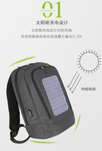 Load image into Gallery viewer, Men's business trip solar charging backpack
