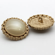 Load image into Gallery viewer, 5pcs/set Metal Button Pearl Square Buckle French Sweater Coat Decoration Button
