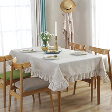 Load image into Gallery viewer, Solid Color Ins Style Pumpkin Tablecloth Pure Cotton Ruffles Tablecloth Halloween Decorative Table Cloth Photograph Background Cloth
