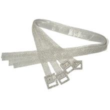 Load image into Gallery viewer, Diamond Band 9 Rows Full Rhinestone Inlaid Belt Fashion Matching Clothing Belt
