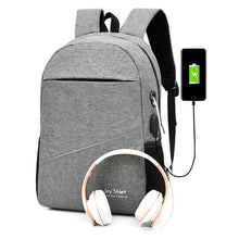 Load image into Gallery viewer, Large Sport Swagger Bag Fashionable Backpack Black Grey
