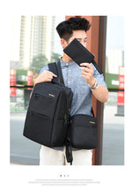 Load image into Gallery viewer, Three-piece men's large sports travel bag with nylon backpack
