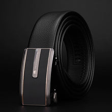 Load image into Gallery viewer, Men's Inner Automatic Buckle Leather Belt Pure Men's Business Belt
