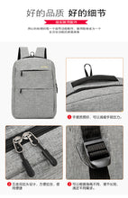 Load image into Gallery viewer, Three-piece men's large sports travel bag with nylon backpack
