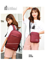 Load image into Gallery viewer, Large Sport Swagger Bag Fashionable Backpack Black Grey
