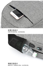 Load image into Gallery viewer, Large Sport Swagger Bag Fashionable Backpack Black Grey
