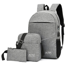 Load image into Gallery viewer, Large Sport Swagger Bag Fashionable Backpack Black Grey
