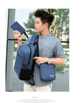 Load image into Gallery viewer, Large Sport Swagger Bag Fashionable Backpack Black Grey
