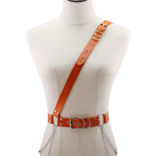 Load image into Gallery viewer, Women's Men's Belt Chain Fashion Leather Pin Buckle Chain Belt Belt Strap

