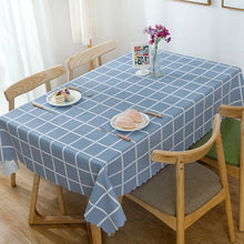 Load image into Gallery viewer, PVC Tablecloth Waterproof Large Plaid Table Cloth Dustproof Tablecloth
