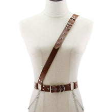 Load image into Gallery viewer, Women's Men's Belt Chain Fashion Leather Pin Buckle Chain Belt Belt Strap
