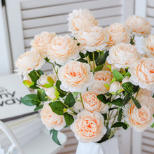 Load image into Gallery viewer, 6pcs Simulation 3 Fork Peony Artificial Flowers Home Decorations Bedroom Fake Flowers
