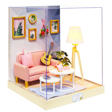 Load image into Gallery viewer, DIY House Making Mini 3D 3D Puzzle Model Children's Wooden Toys Birthday Gift
