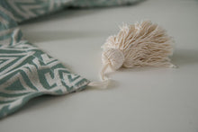 Load image into Gallery viewer, Tassel Jacquard Green Tablecloth Dining Table Cloth Rectangular Square
