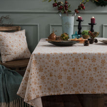 Load image into Gallery viewer, Christmas Festival Cotton Linen Table Cloth Green Gilding Tablecloth Wind Chimes Japanese Printing Rectangular Tablecloth
