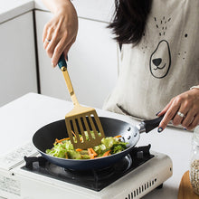 Load image into Gallery viewer, Dark Green Ceramic Stainless Steel Kitchenware Set Kitchen Utensils Cooking Spoon and Shovel 7-Piece Kitchenware
