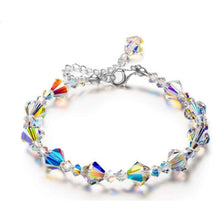 Load image into Gallery viewer, Square Crystal Bracelet Ring Exquisite Luxury Fashion Girlfriends' Bracelet Women's Two-Person
