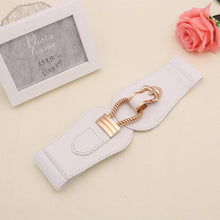 Load image into Gallery viewer, Hook Patch Women Decorative Buckle Wide Girdle Fashion Style Elastic Elastic Dress Belt
