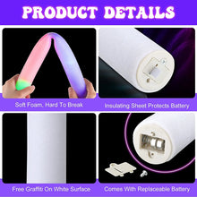 Load image into Gallery viewer, 12/15/30/60Pcs/Lot Glow Sticks Bulk Colorful LED Foam Stick Glow Sticks Cheer Tube RGB LED Glow in the Dark Light for Xmas Party
